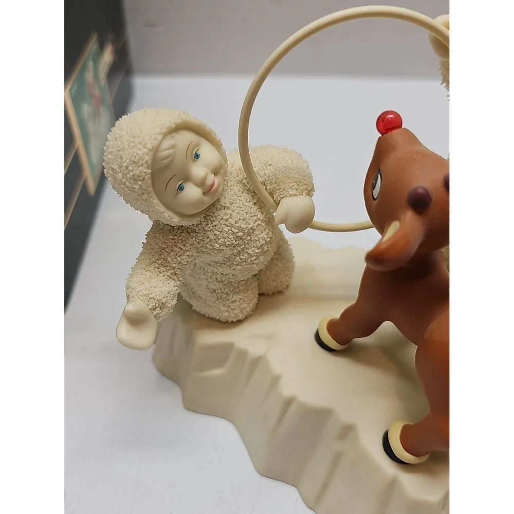 2000 Dept 56 Snowbabies Rudolph Gets Ready Figurine #56.69906